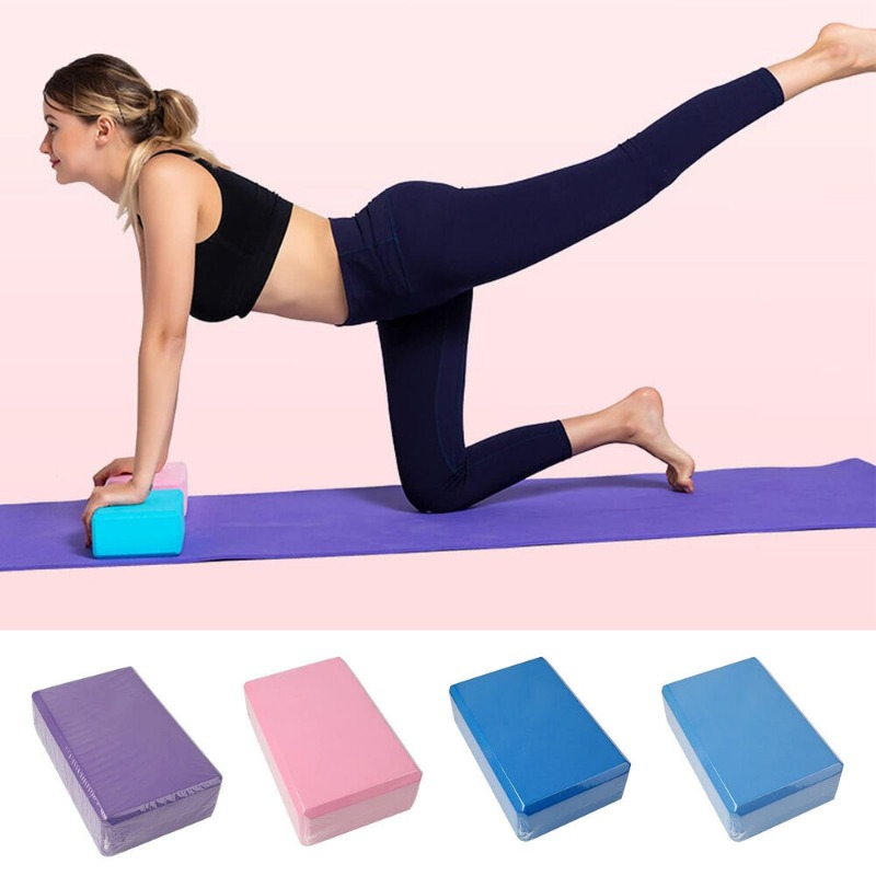 2pcs Eva Block Dance Blocks Yoga Brick Foam Exercise Yoga Blocks Fitness  Sports Foam Brick