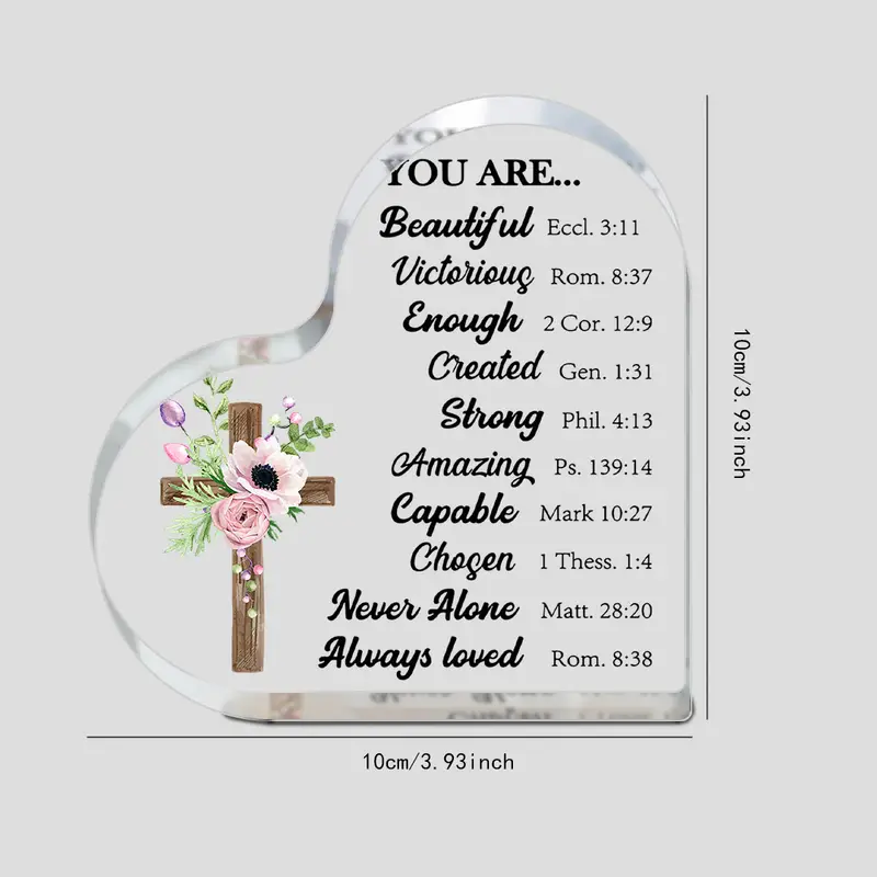 Christian Gifts Women Acrylic Inspirational Quotes Gifts - Temu Canada