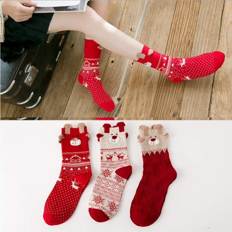 Calcetines de Navidad para niños, 5 pares de calcetines unisex de Navidad,  calcetines de algodón divertidos de invierno, regalo de Navidad para niños