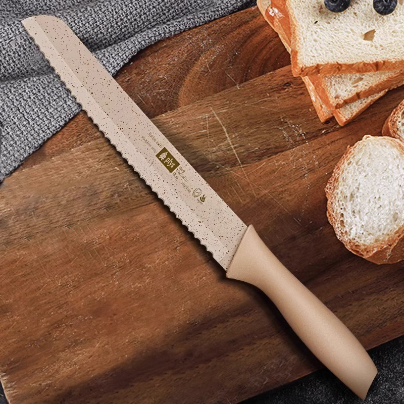 10 Stainless Steel Bread Knife & Cake Slicer with Serrated Edge