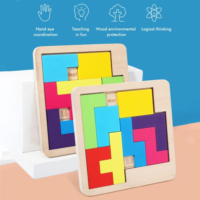 Wooden Daily Calendar Puzzle - Christmas Gift