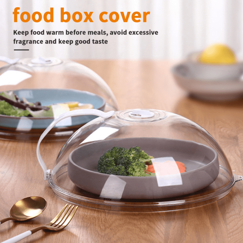 Microwave Oven Food Cover Food Plate Dish Cover Anti-splash Handle