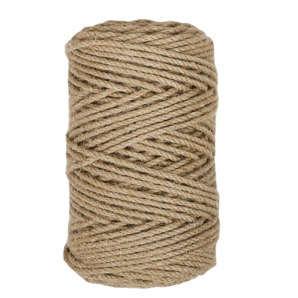 164 Feet 4mm Natural Brown Jute Rope, Jute Twine For Garden, Arts & Crafts,  Home Decor, Packaging