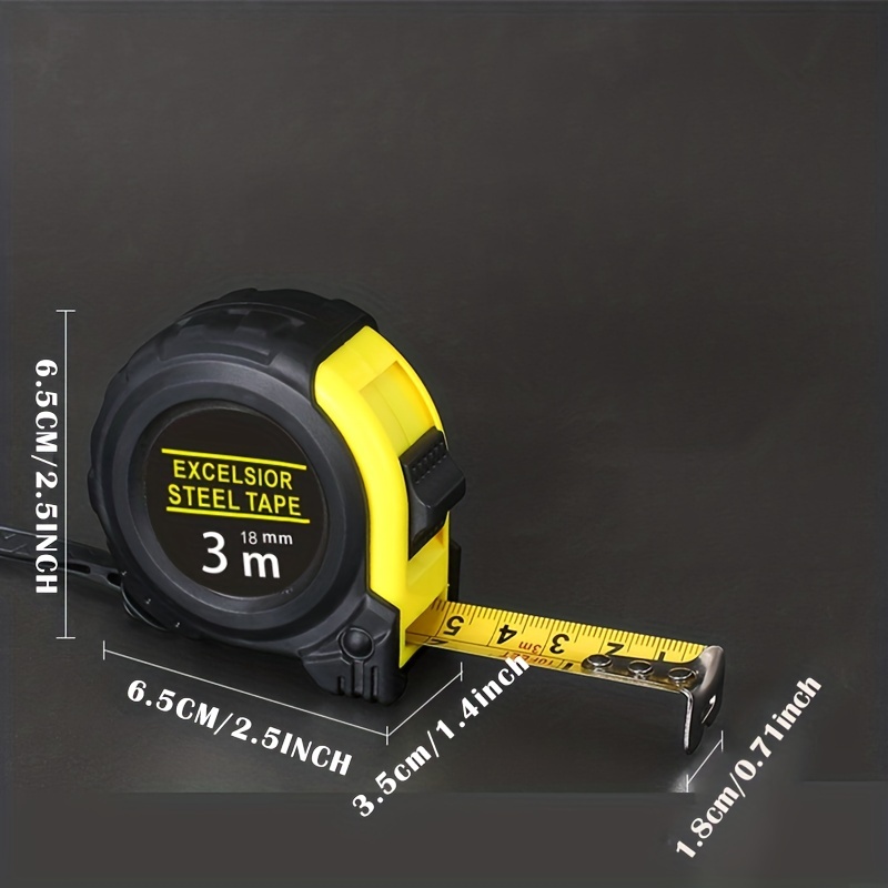 Mini Tape Measure, 6.5 Ft, Inches & Centimeters