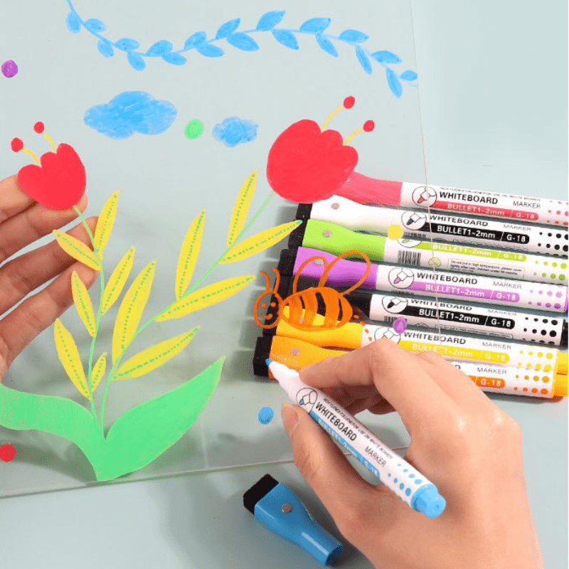 Chalk Markers - 8 Pastel, Erasable, Non-Toxic, Water-Based, Reversible  Tips, For Kids & Adults for Glass or Chalkboard Markers for Businesses