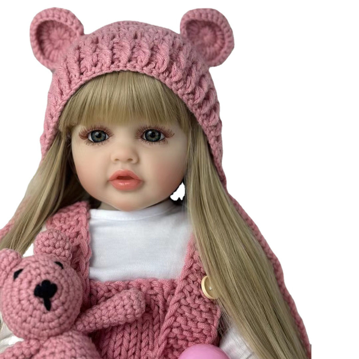 Boneca bebe reborn princesa original realista silicone 55 cm nova baby