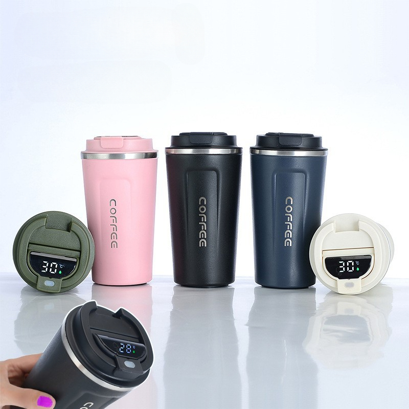 380ml/510ml Stainless Steel Coffee Thermos Mug Portable Car Vacuum Flasks  Travel Thermal Water Bottle Tumbler Insulated Bottle