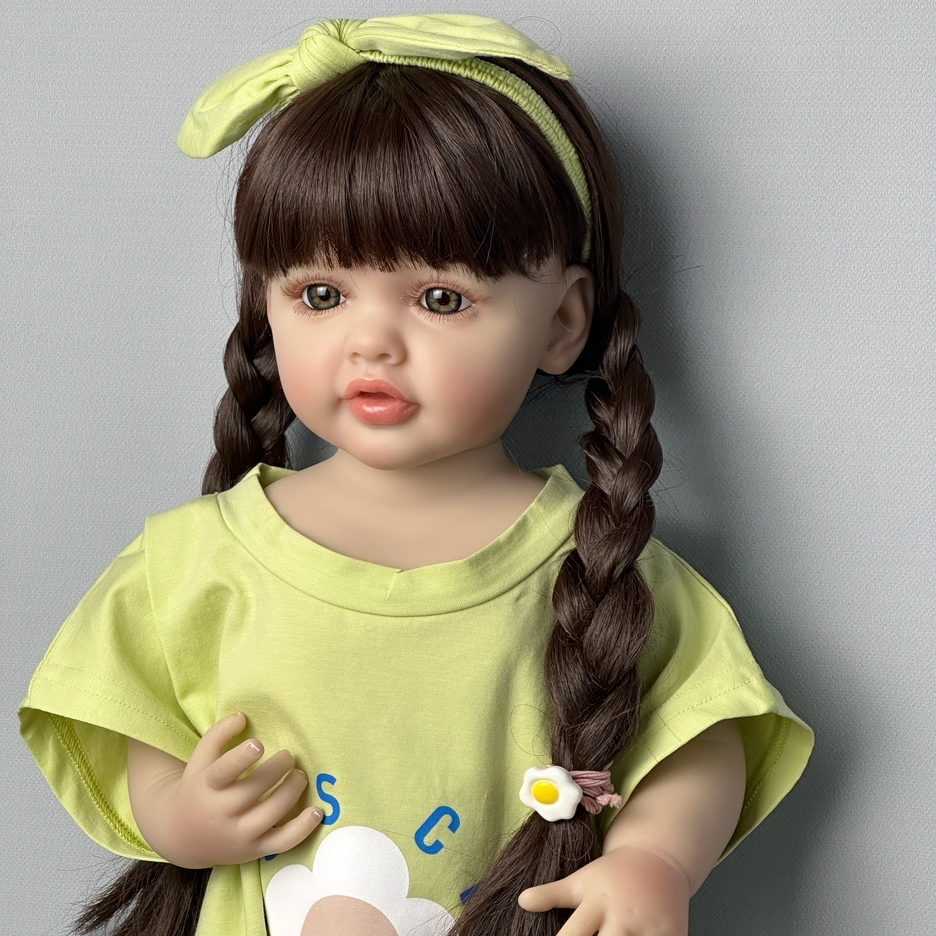 55 CM Full Body Vinyl Reborn Baby Doll Girl Princess Toddler Birthday Gifts