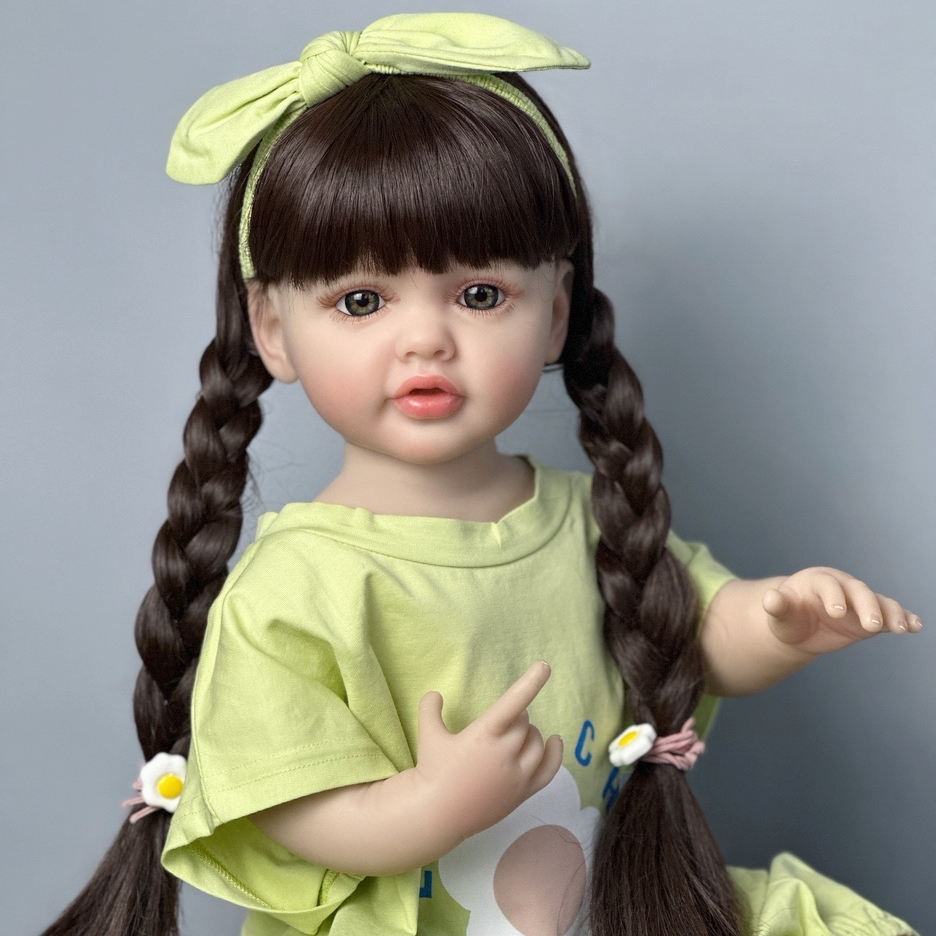 55 CM Full Body Vinyl Reborn Baby Doll Girl Princess Toddler Birthday Gifts