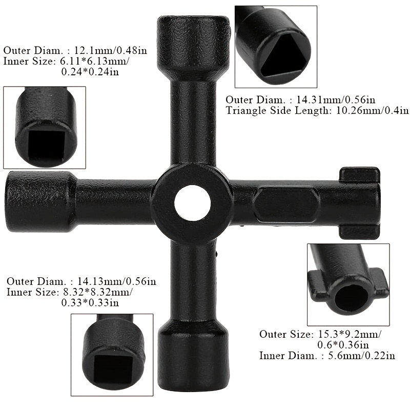 Tren Llave Triangular Universal Ascensor Llave Puerta Llave - Temu