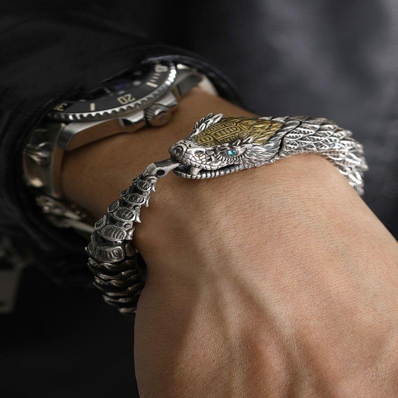 Men's Bracelet Creative Design Dragon Snake Scale Bracelet Trendy