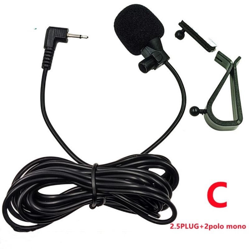 Micrófono externo para radios de coche, cable 3m. Conector 3,5 mm