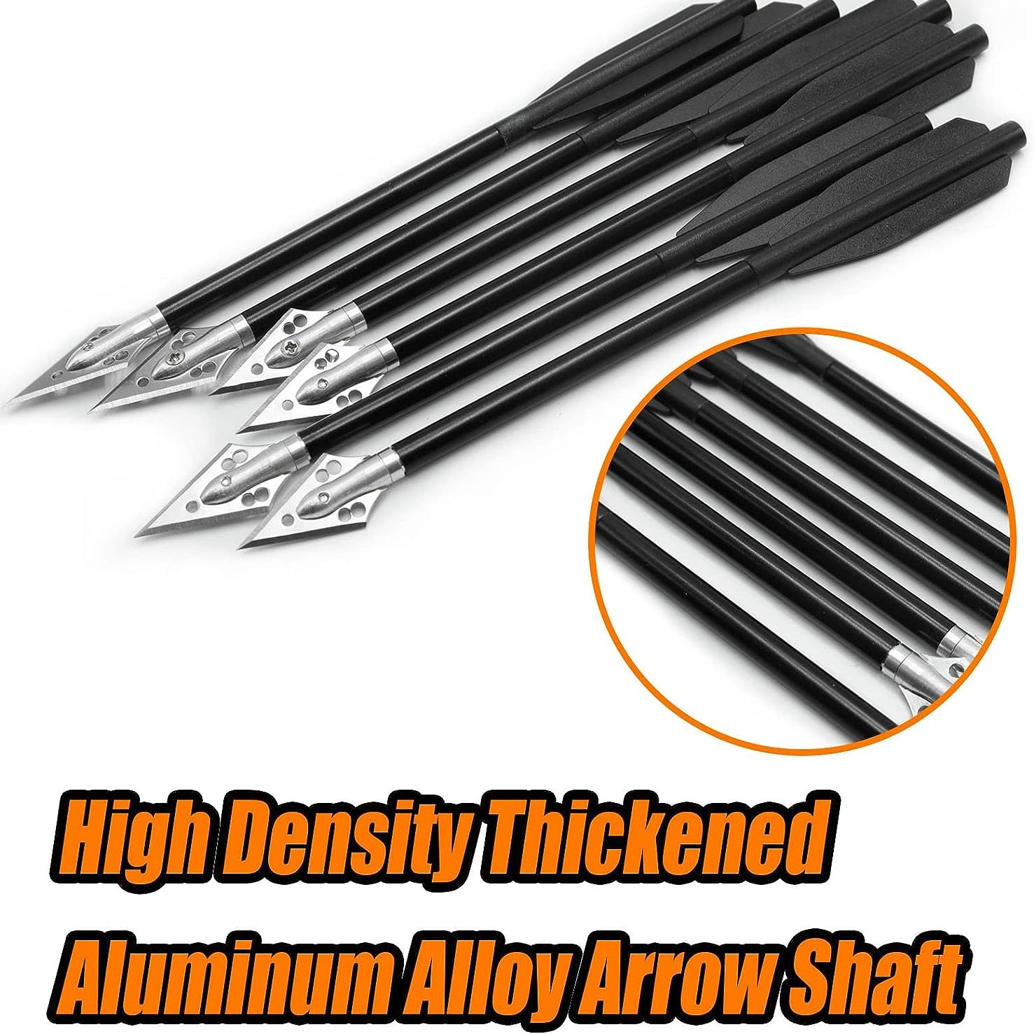 ELONG OUTDOOR Aluminium Crossbow Bolts Arrows 6.5 Steel Broadhead