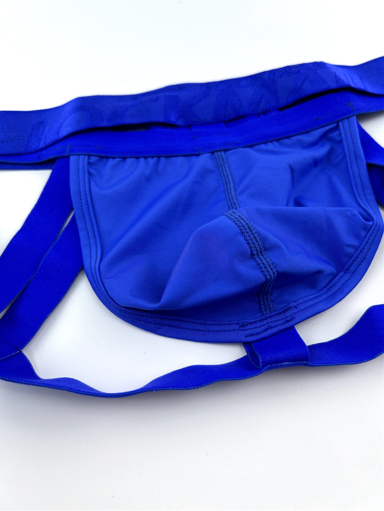 Sksloeg Men's Athletic Male Underwear Jockstrap Briefs Supporters G-Strings Thongs Royal Blue L,(2Pcs), Women's, Size: Large