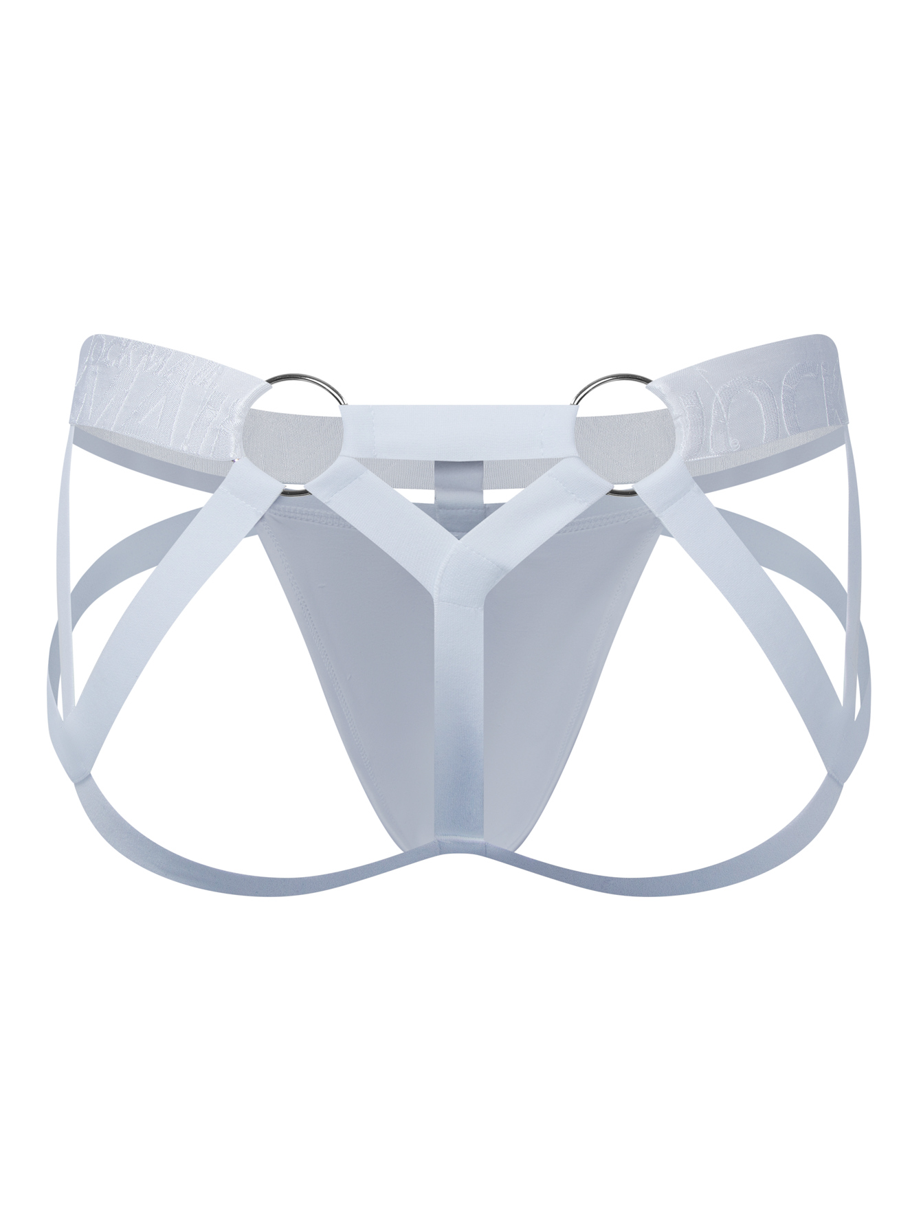 Buy MERSODA White Polyester and Spandex Jockstraps Underwear with