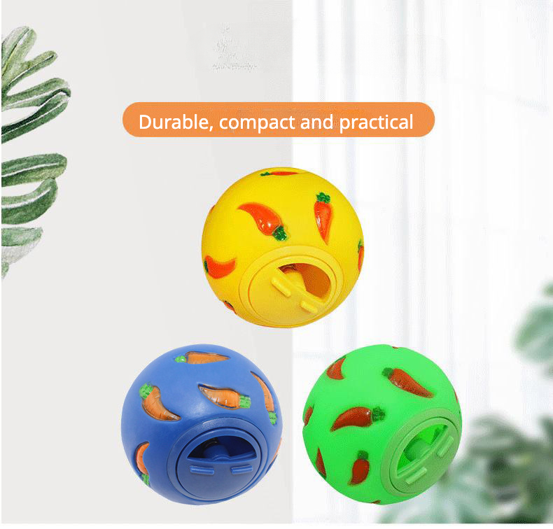 Small Pet Interesting Puzzle Toy, Carrot Graphic Food Leaking Ball, Rabbit  Feed Dispenser Toy, Slow Feed, Suitable For Small Pets, Such As Rabbits And  Chinchilla - Temu