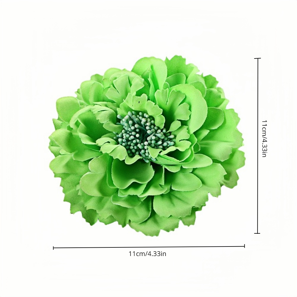 Patent Flower Clip Green