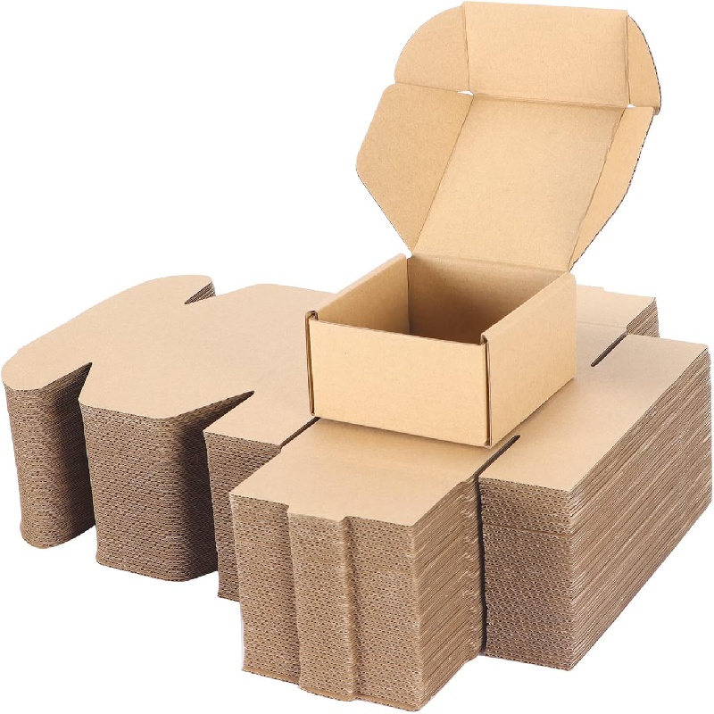 Caja Envío Kraft 12/25 Piezas Caja Cartón Corrugado Pequeña - Temu Chile