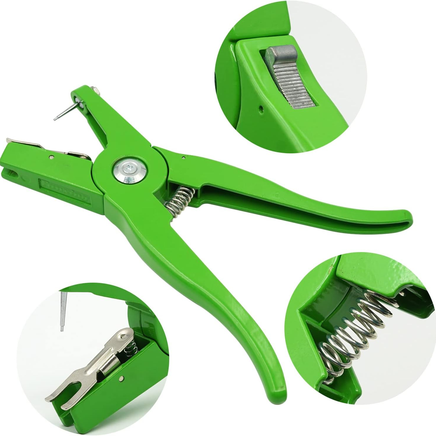 Livestock Ear Tag Pliers Universal Applicator Green