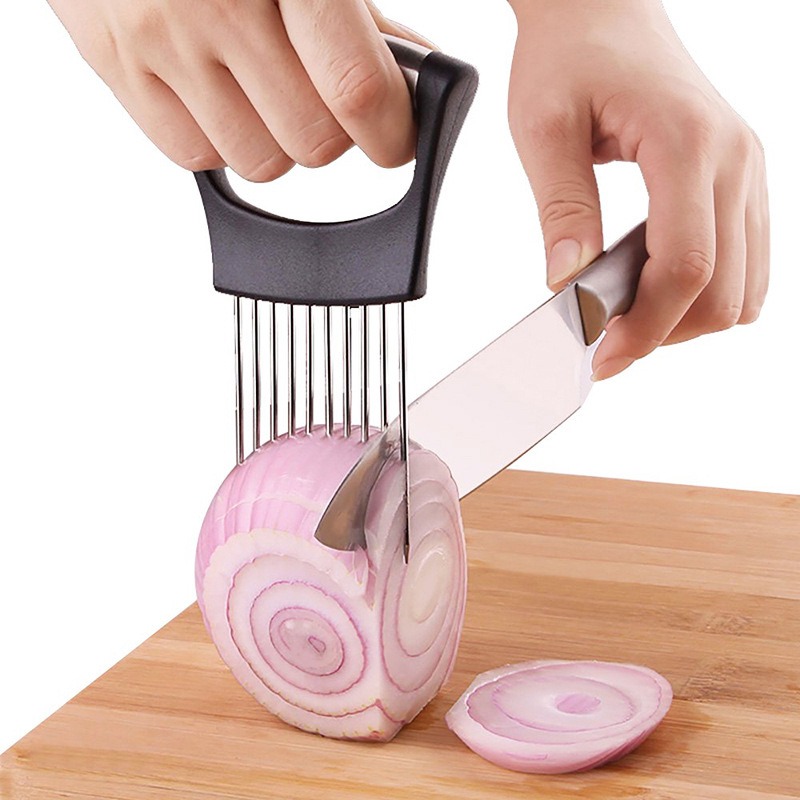 Stainless Steel Onion Needle Slicer Cutter Chopper Onion - Temu