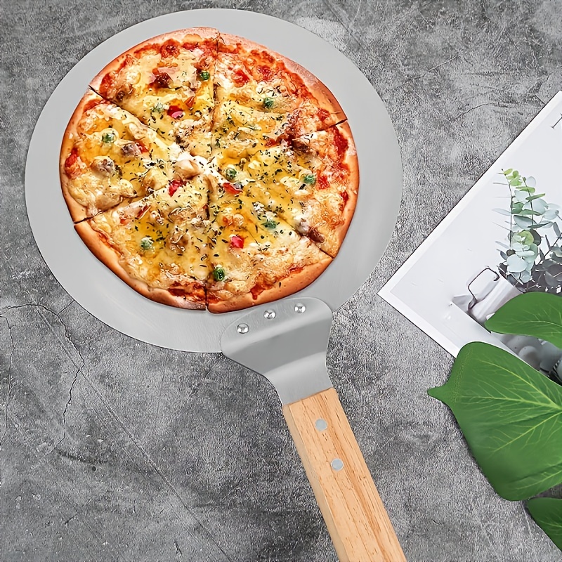 Pizza Spatula, Stainless Steel Pizza Paddle, Creative Pizza Scraper Paddle, Super  Pizza Accessories, Metal Pizza Peel With Folding Handle, Kitchen Supplies,  Baking Supplies, Kitchen Stuff - Temu