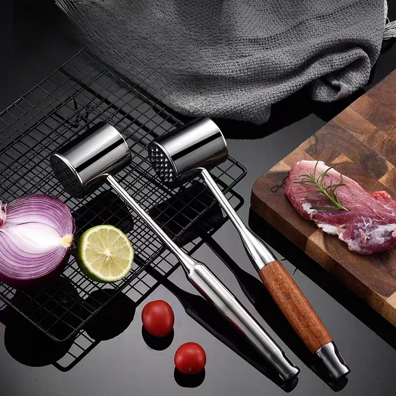 Kitchen Cooking Tools Meat Tenderizer Tool Pounder Gadgets Stainless Steel  Steak Mallet Needle Loos