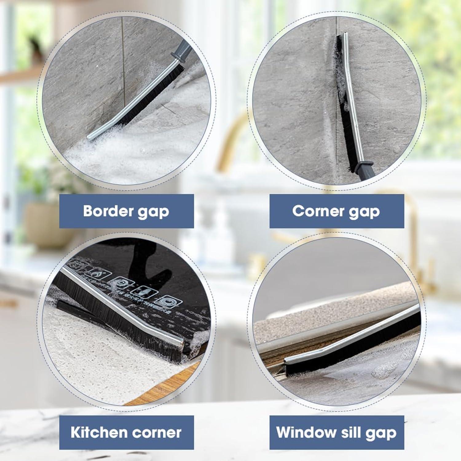 3Pack Window Groove Cleaning Brush, Window and Door Track Gap