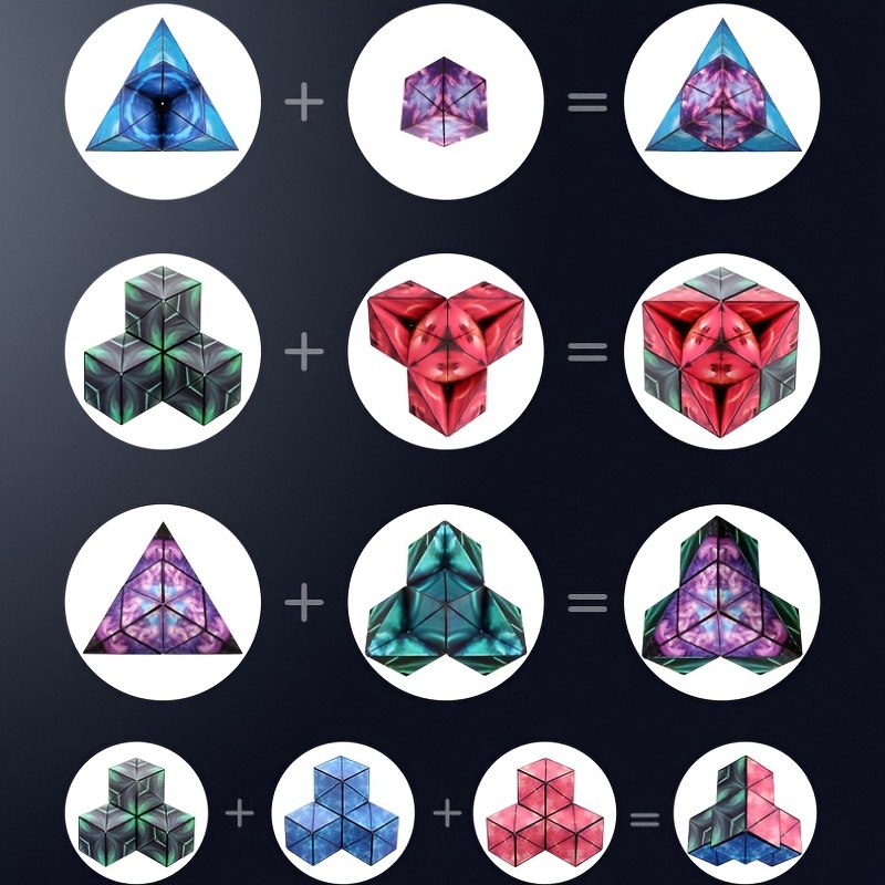 3d Magnetic Deformation Geometric Magic Square Eucalyptus - Temu