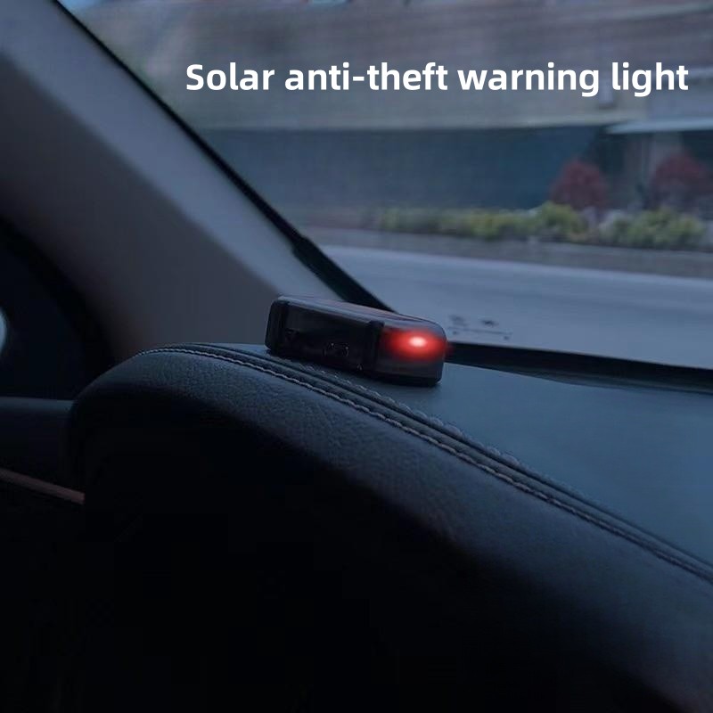 Solar Powered Car Alarm Light With Simulated Dummy, Wireless
