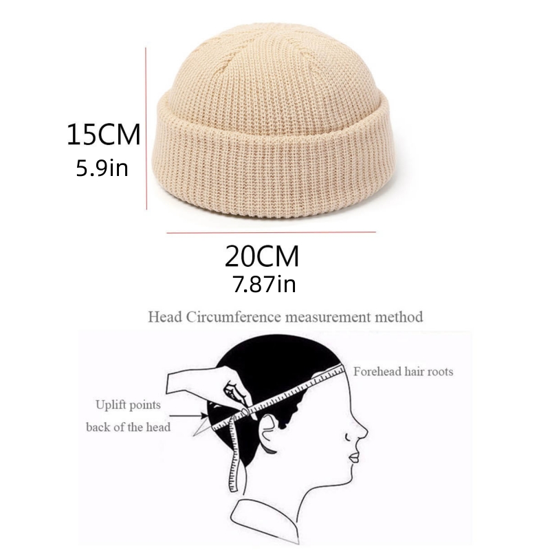 1pc Fashion Simple Warm Skullies Beanies Hat, Plain Color Autumn Winter Beanie Cap, Ideal choice for Gifts details 7