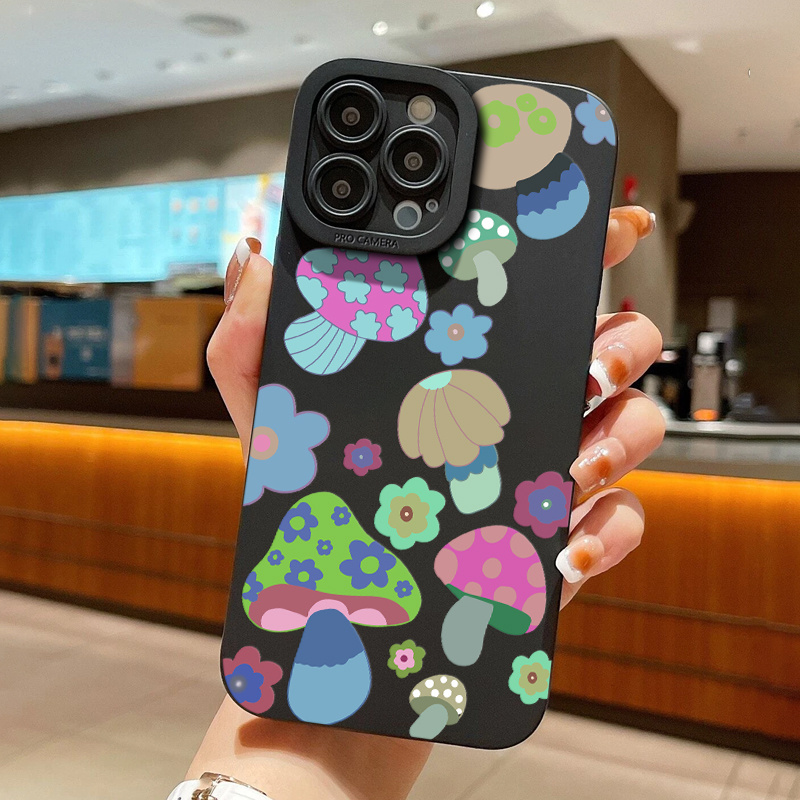 Funda Teléfono Gráfico Flores Hechas Silicona Iphone 14 Pro - Temu