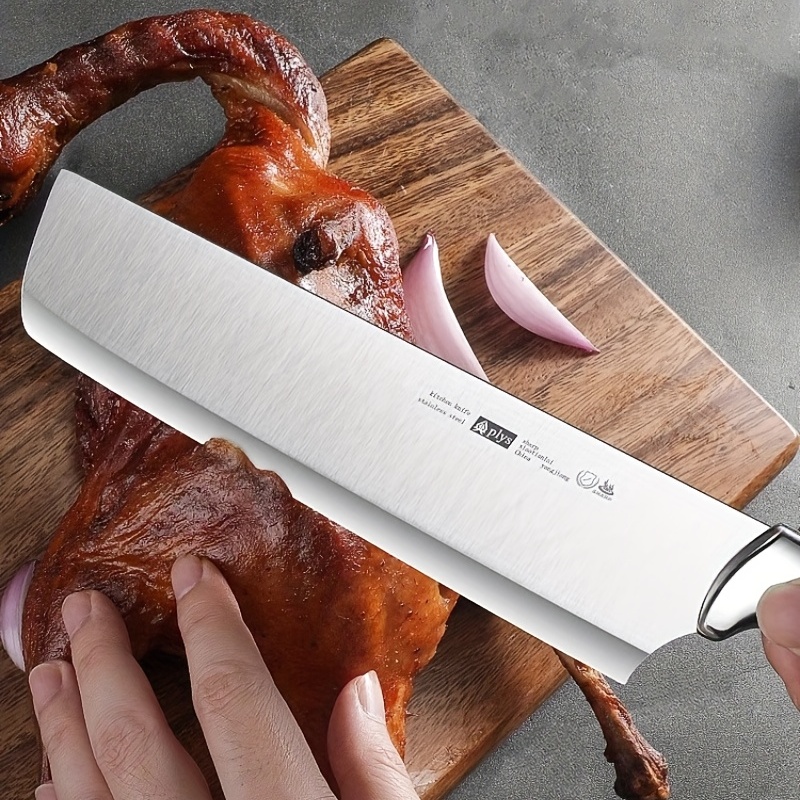Full Tang Butcher Knife Butchery Tool Bone Ribs Steak Meat Slice