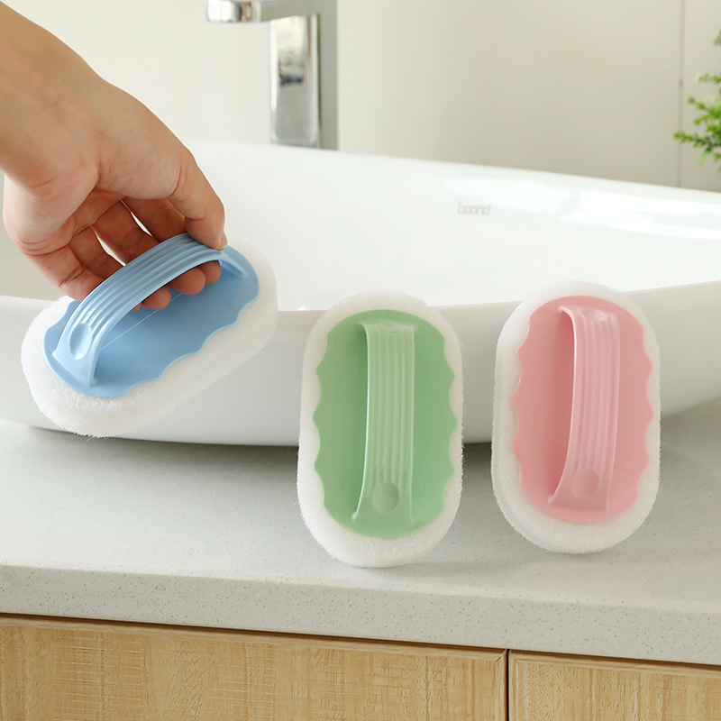 Dish Scrubbing Brush, Pot Scrubber, Microfiber Dish Cloths, Cleaning  Sponge, Cleaning Tools, Kitchen Accessories, Kitchen Gadgets, Cleaning  Stuff - Temu