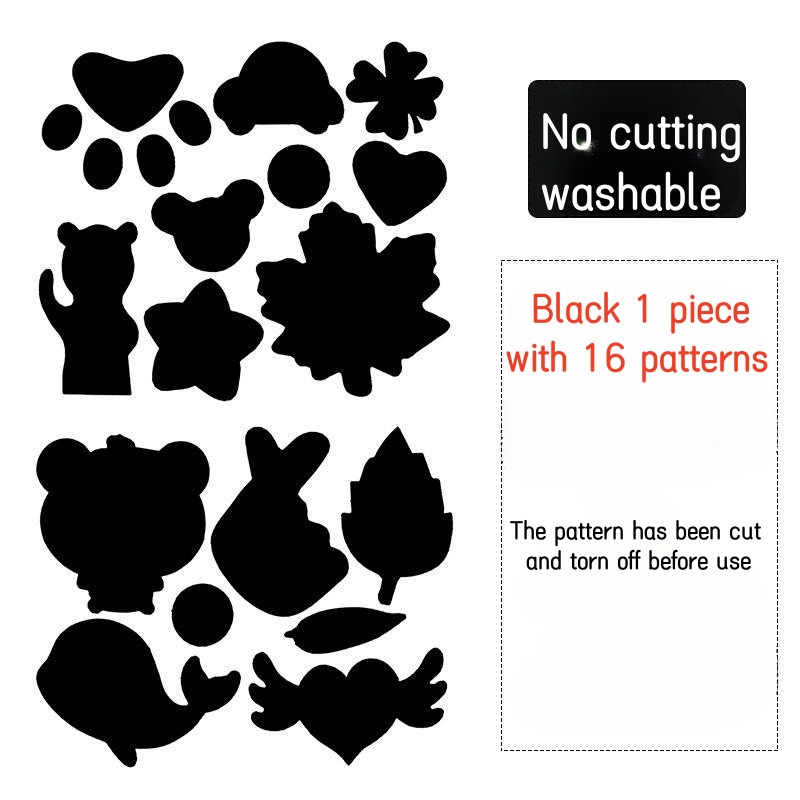 1pc Black Self-adhesive Nylon Repair Patch, Iron-on Patches, Sew