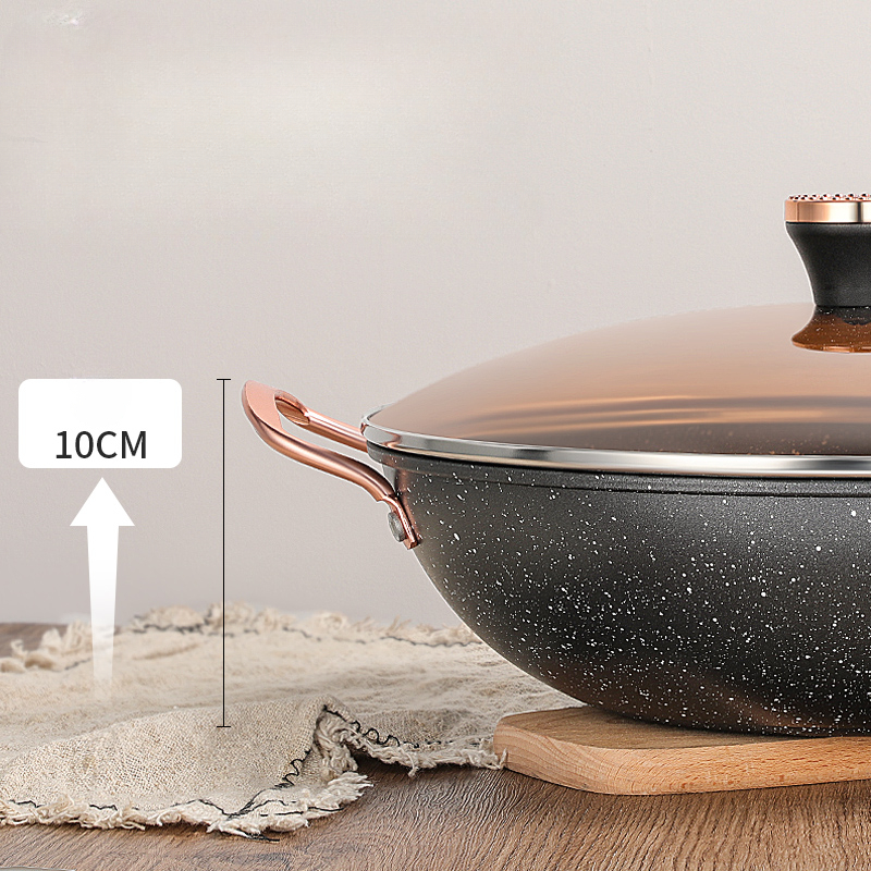 Rice Stone Nonstick Pot:, Home Essentials Rice Stone Nonstick Pot, Healthy  Wok, Delicious Upgrade, Easy To Finish, Kitchen Utensils, Cooking Utensils  - Temu