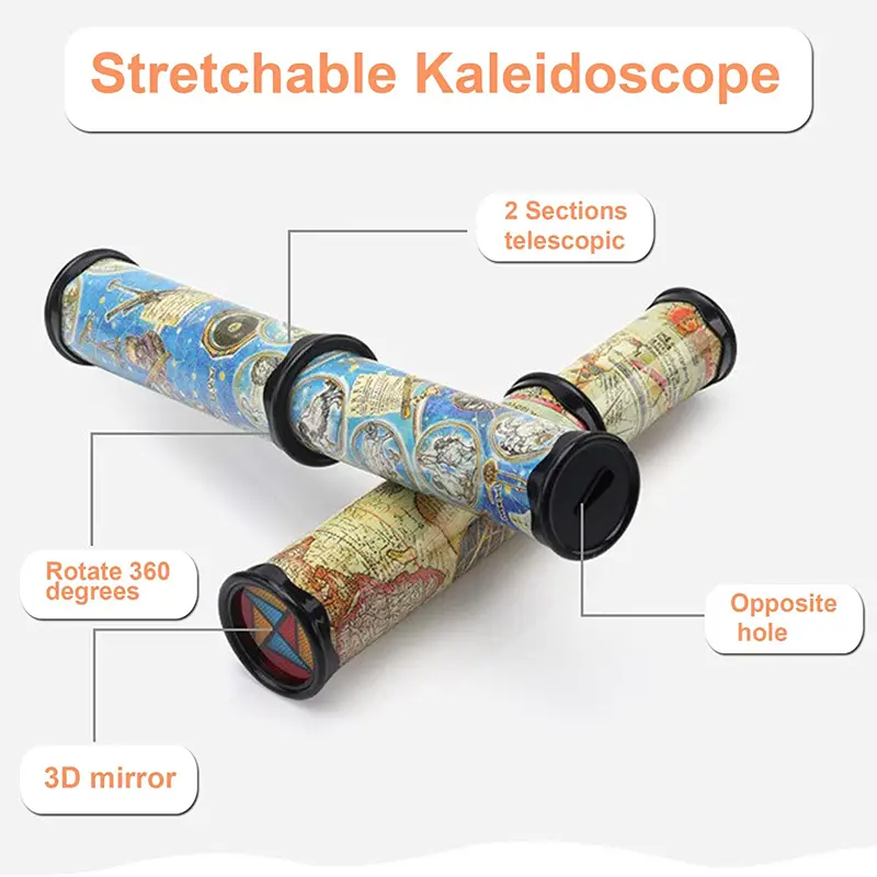 classic kaleidoscope toy stretchable long design perfect gift christmas halloween gifts random colors details 6