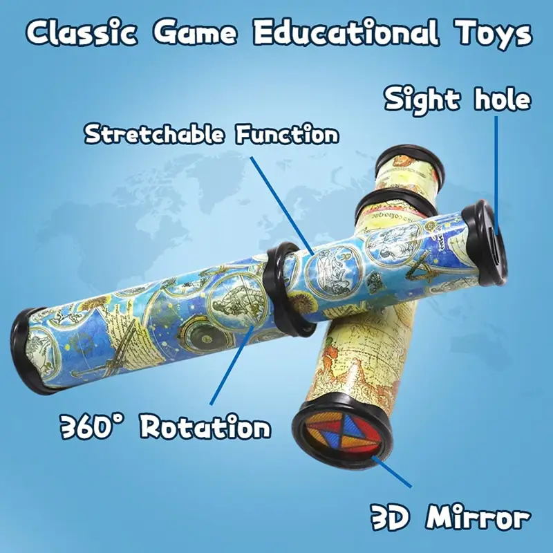 classic kaleidoscope toy stretchable long design perfect gift christmas halloween gifts random colors details 7