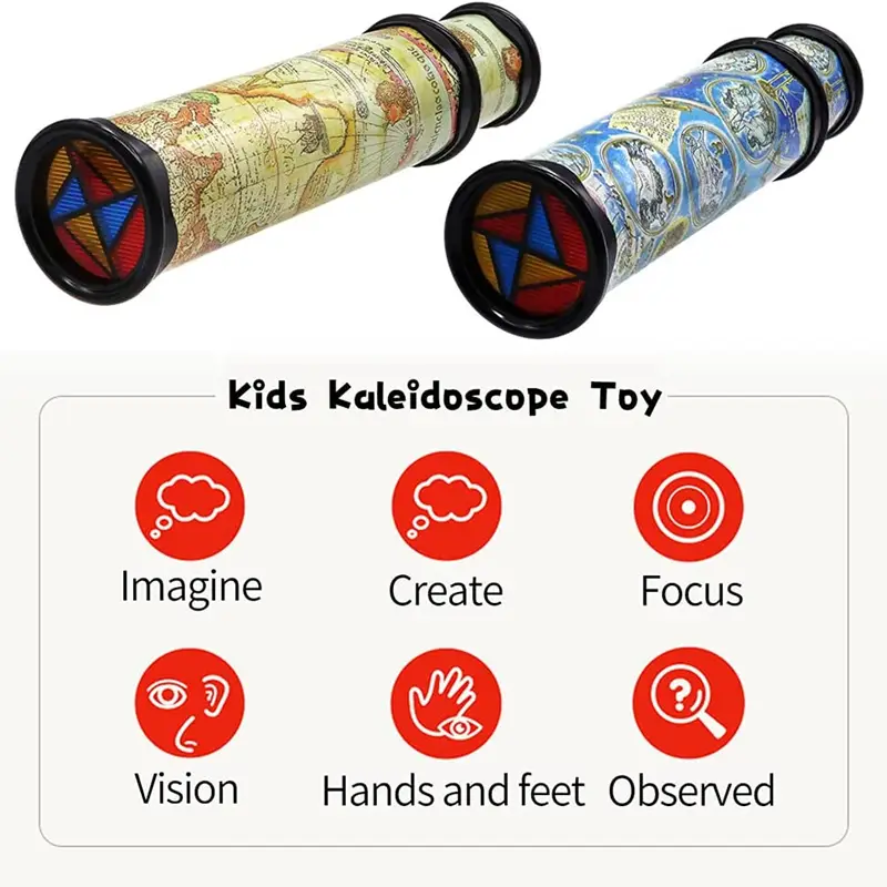 classic kaleidoscope toy stretchable long design perfect gift christmas halloween gifts random colors details 8