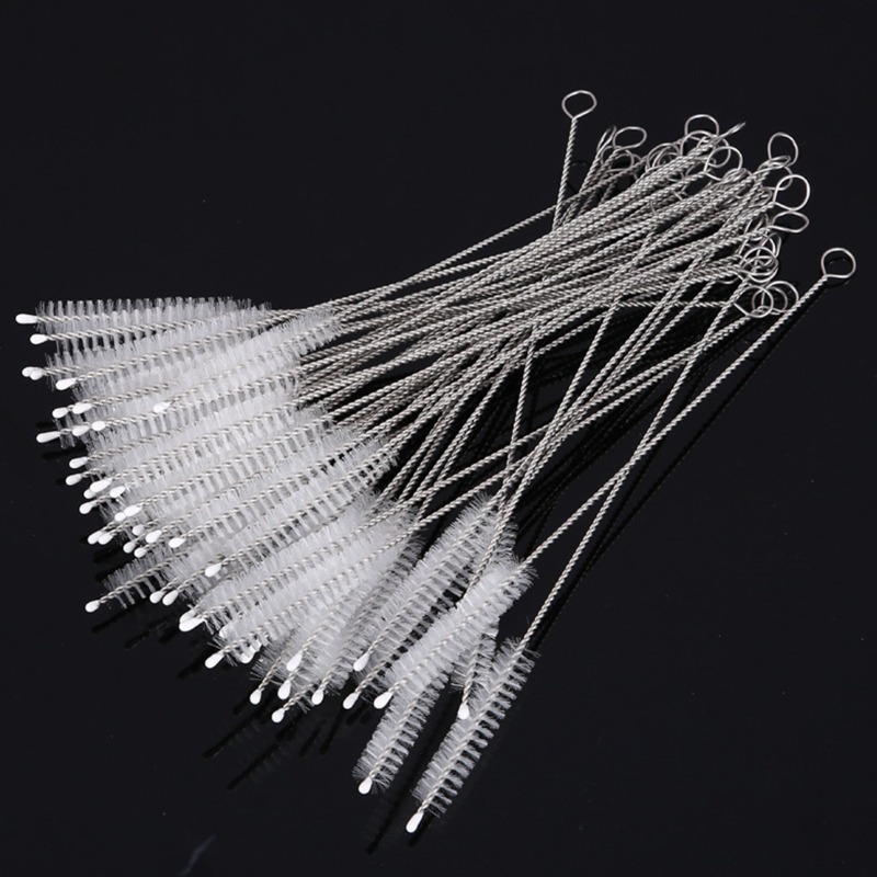 

20pcs Drinking Straw Cleaning Brush Kit Straw Tube Pipe Cleaner Nylon Stainless Steel Long Handle Cleaning Brushes For Straws