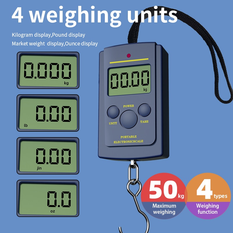Multifunctional Mini Electronic Hanging Fishing Luggage Balance Portable  Digital Handy Pocket Weight Hook Scale - Temu