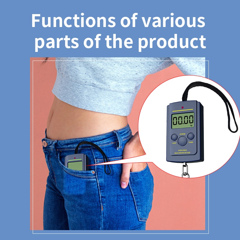 Multifunctional Mini Electronic Hanging Fishing Luggage Balance Portable  Digital Handy Pocket Weight Hook Scale - Temu