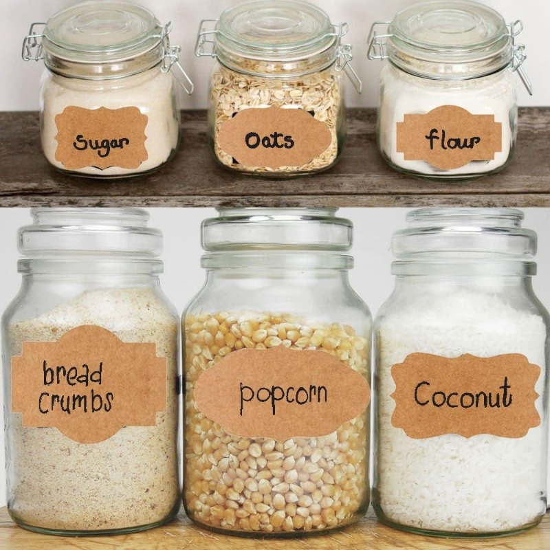 Self-adhesive Labels Spice Jars, Self-adhesive Kitchen Jars