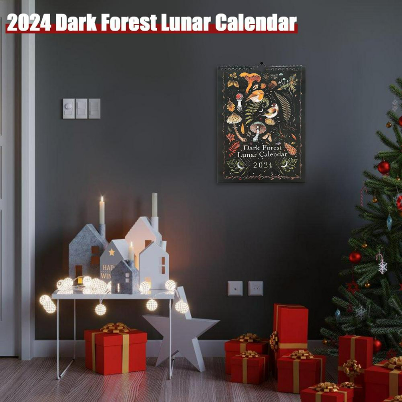 Calendrier Mural Des Animaux De La Forêt Sombre 2024 Cadeau - Temu Canada