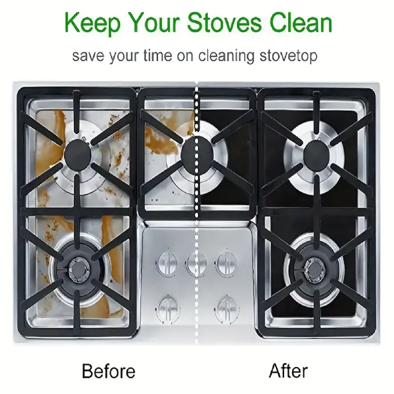 Stove Protector Liners Gas Stove Protection Pad Kitchen Anti - Temu