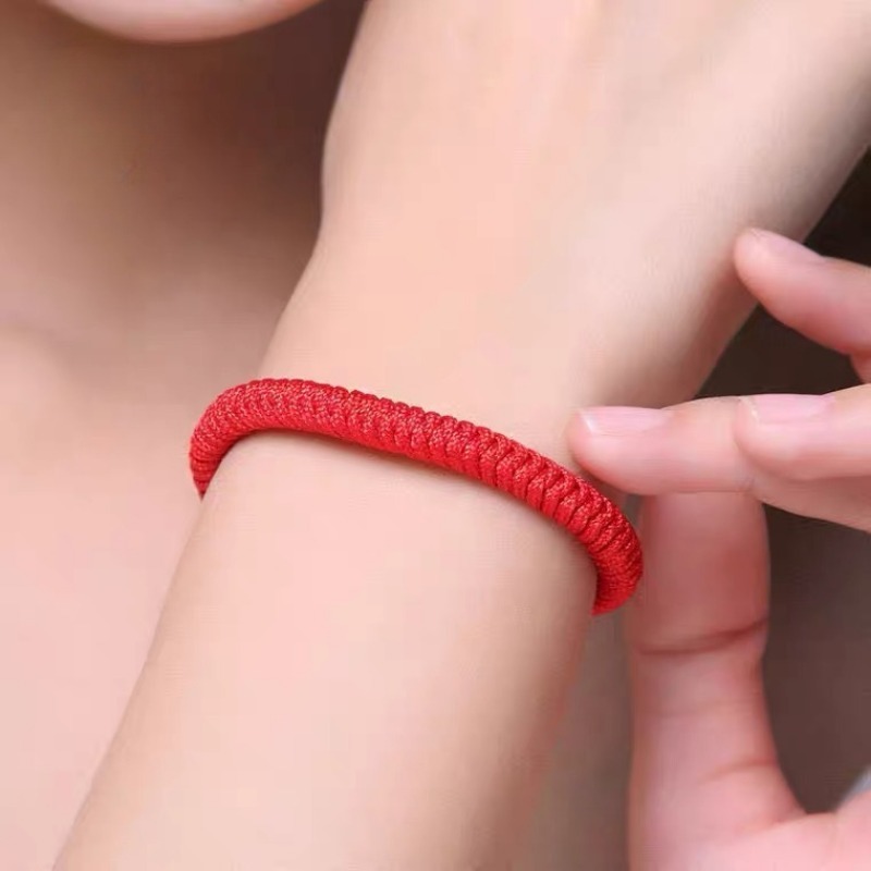 Men's Red Cord Bracelet Protection Bracelet Amulet 