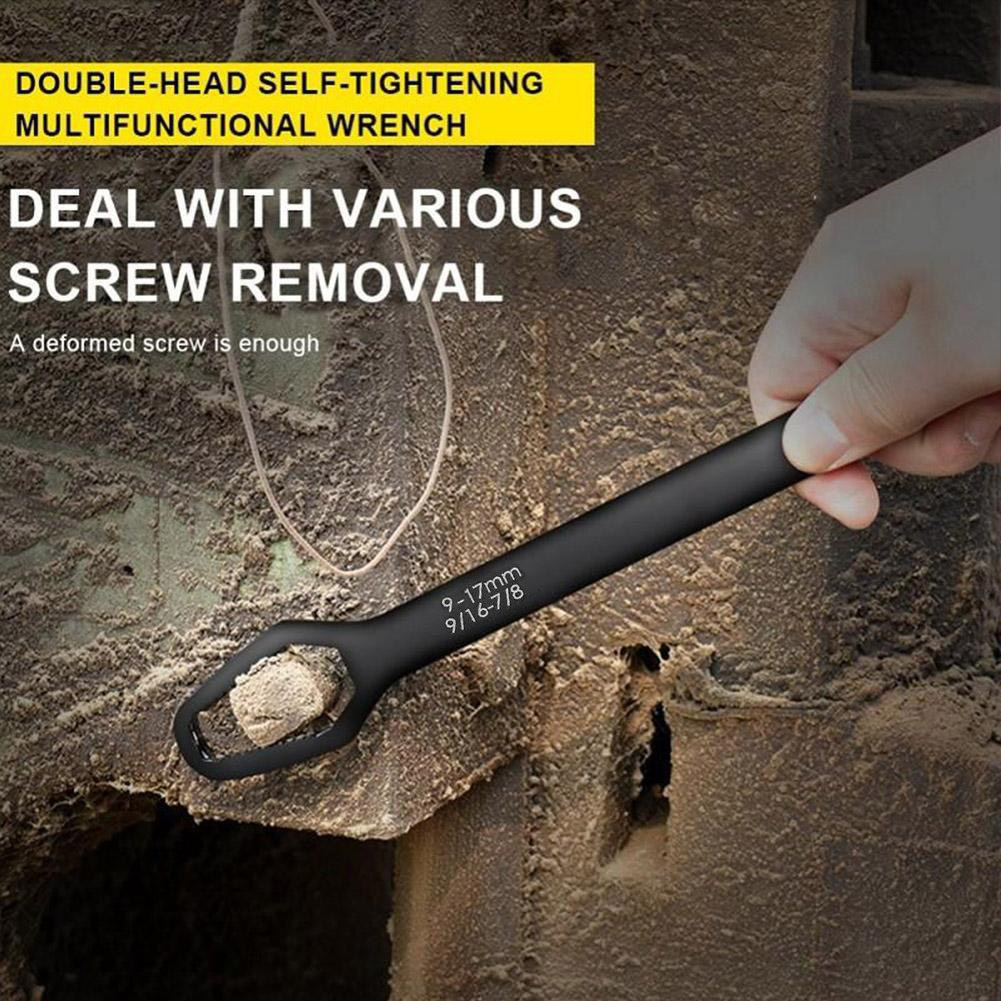1pc Upgrade Your Toolbox With This Universal Double-Head Torx Wrench - Adjustable From 3-17mm!