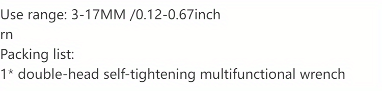 1pc Upgrade Your Toolbox With This Universal Double-Head Torx Wrench - Adjustable From 3-17mm!