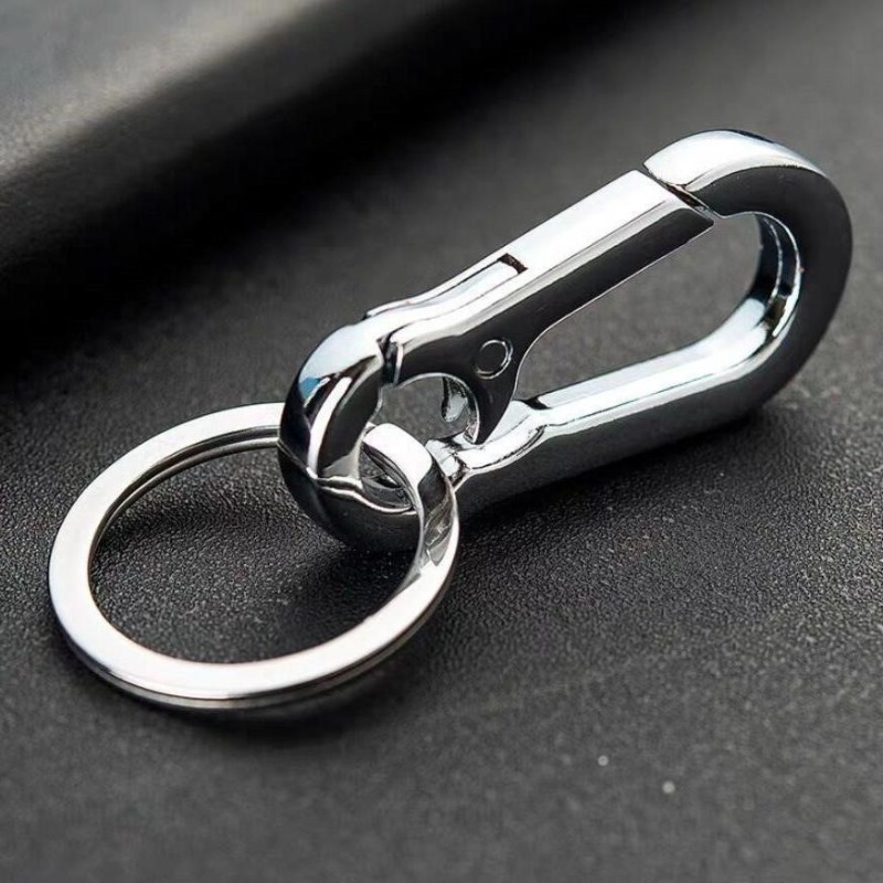 Porte-clés de voiture en daim suspendu, Simple, Anti-perte, anneau
