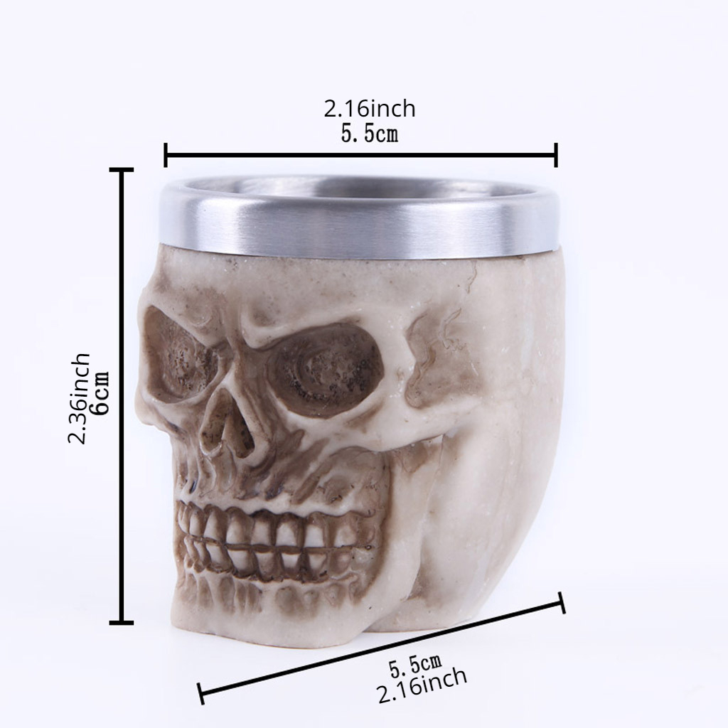 Stainless Steel Skull Warrior Beer Coffee Mug Beverage Drinking Cup Best  Gift For Birthday Men Woman Halloween Party Cup Day Of The Dead Gifts - Temu