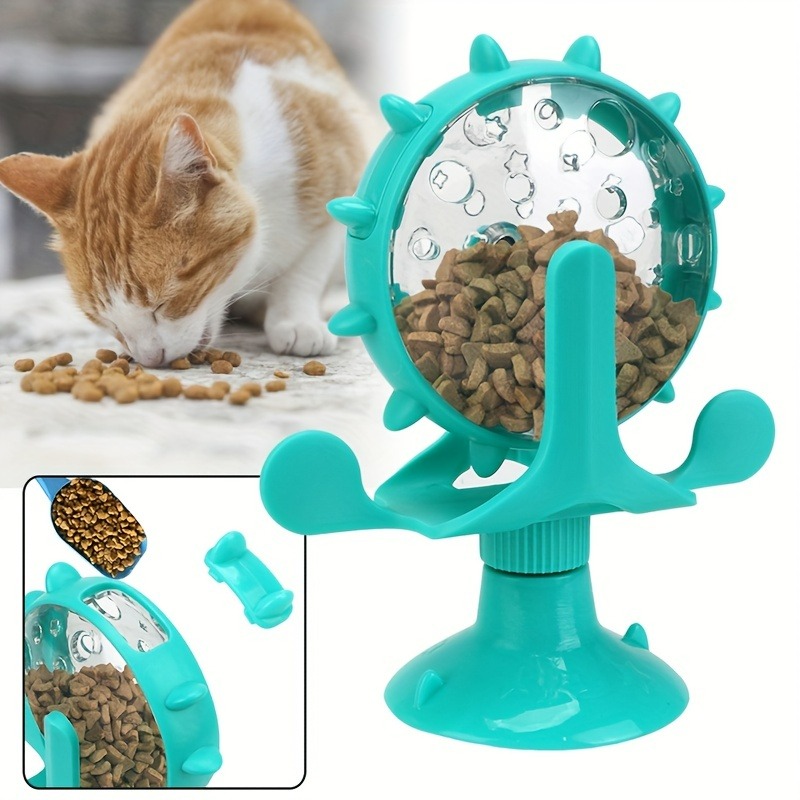 Cat Food Tumbler Toys Cat Wheel Teaser Cat Food - Temu